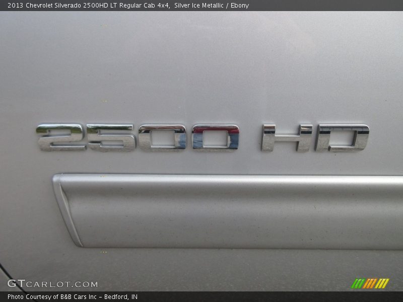 Silver Ice Metallic / Ebony 2013 Chevrolet Silverado 2500HD LT Regular Cab 4x4