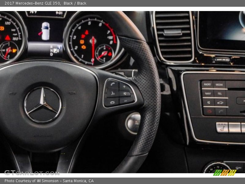 Black / Black 2017 Mercedes-Benz GLE 350