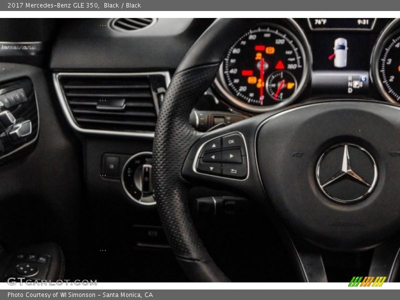 Black / Black 2017 Mercedes-Benz GLE 350