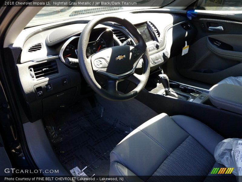 Nightfall Gray Metallic / Jet Black/Dark Titanium 2018 Chevrolet Impala LS