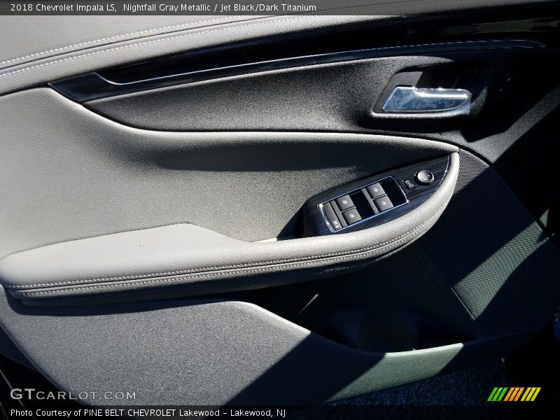 Nightfall Gray Metallic / Jet Black/Dark Titanium 2018 Chevrolet Impala LS