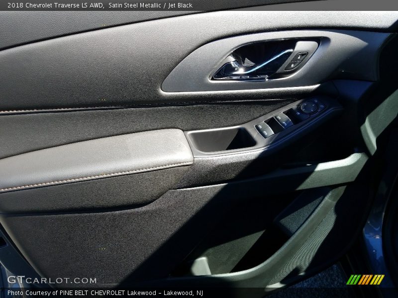 Satin Steel Metallic / Jet Black 2018 Chevrolet Traverse LS AWD