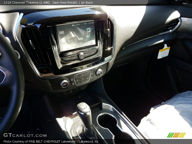 Satin Steel Metallic / Jet Black 2018 Chevrolet Traverse LS AWD