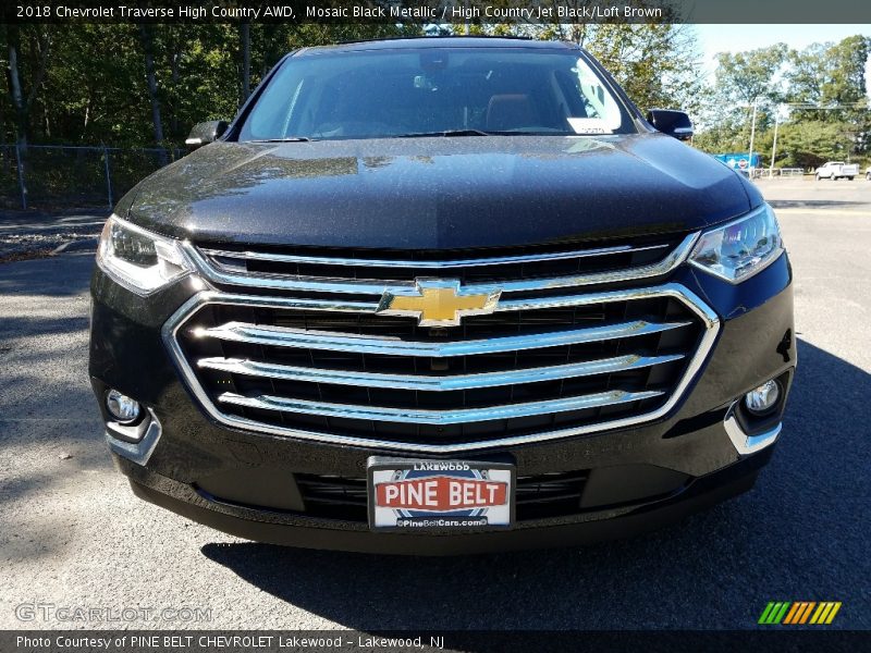 Mosaic Black Metallic / High Country Jet Black/Loft Brown 2018 Chevrolet Traverse High Country AWD