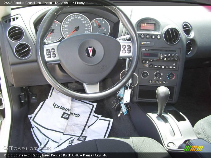 Ivory White / Ebony 2008 Pontiac Grand Prix Sedan