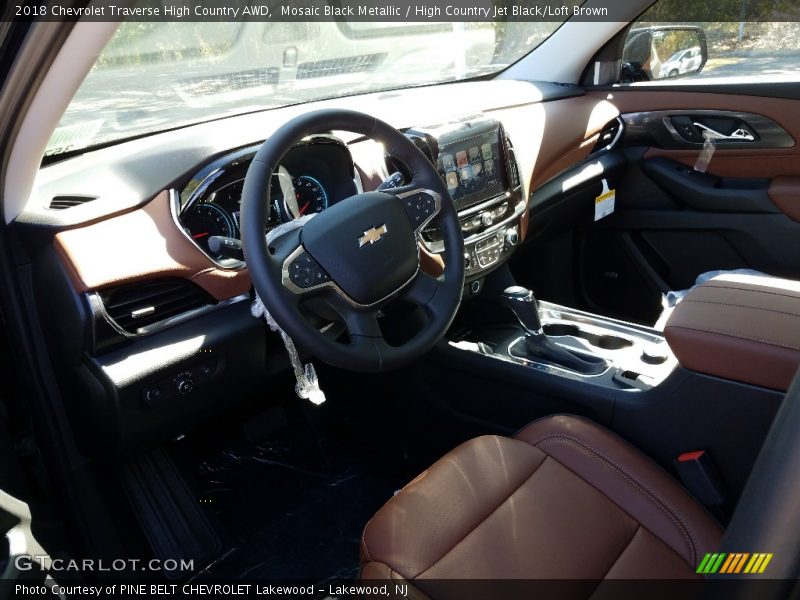 Mosaic Black Metallic / High Country Jet Black/Loft Brown 2018 Chevrolet Traverse High Country AWD