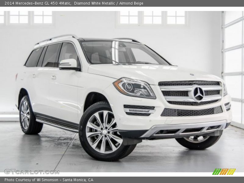 Diamond White Metallic / Almond Beige 2014 Mercedes-Benz GL 450 4Matic