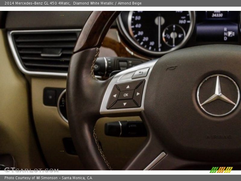 Diamond White Metallic / Almond Beige 2014 Mercedes-Benz GL 450 4Matic