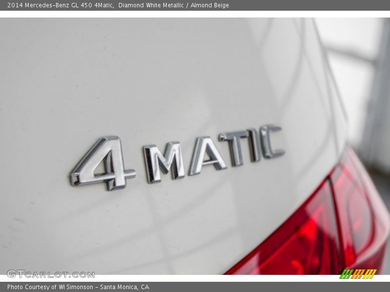 Diamond White Metallic / Almond Beige 2014 Mercedes-Benz GL 450 4Matic