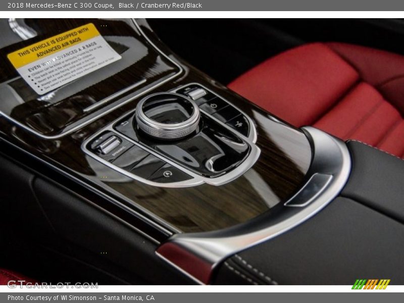 Black / Cranberry Red/Black 2018 Mercedes-Benz C 300 Coupe