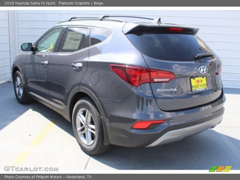 Platinum Graphite / Beige 2018 Hyundai Santa Fe Sport