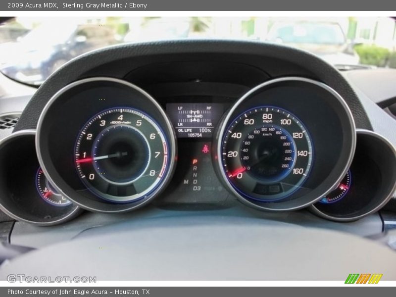 Sterling Gray Metallic / Ebony 2009 Acura MDX