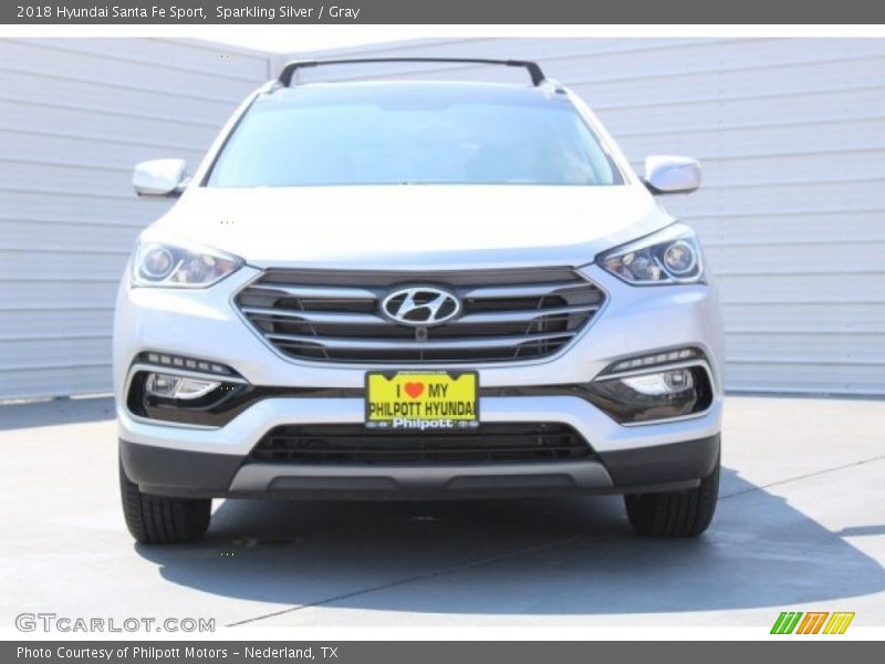 Sparkling Silver / Gray 2018 Hyundai Santa Fe Sport