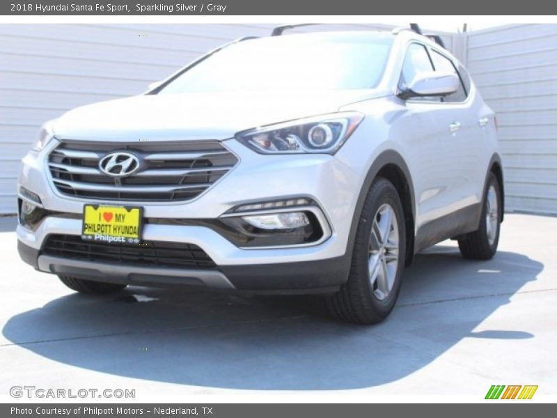Sparkling Silver / Gray 2018 Hyundai Santa Fe Sport