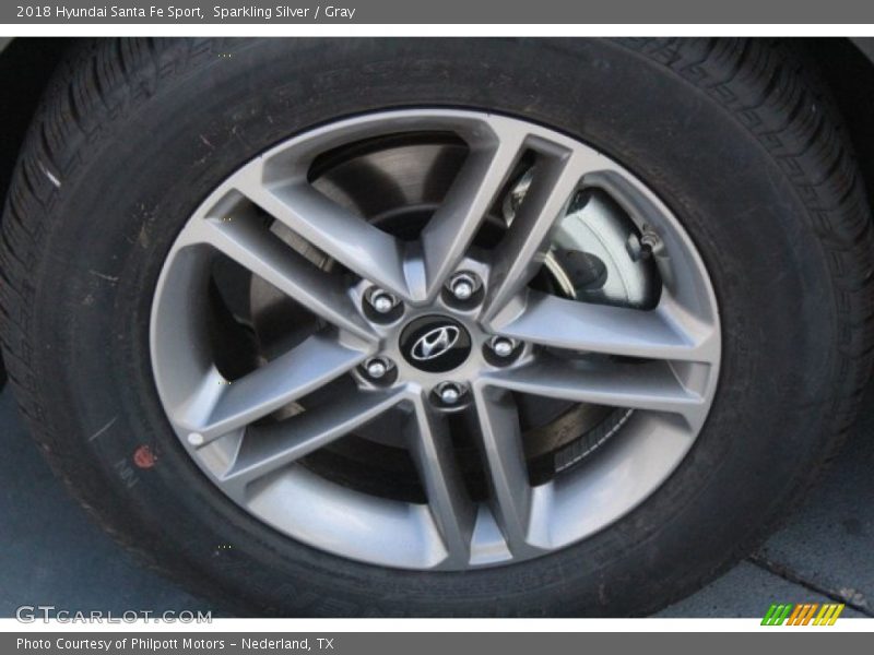 Sparkling Silver / Gray 2018 Hyundai Santa Fe Sport