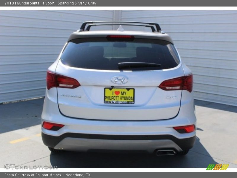 Sparkling Silver / Gray 2018 Hyundai Santa Fe Sport