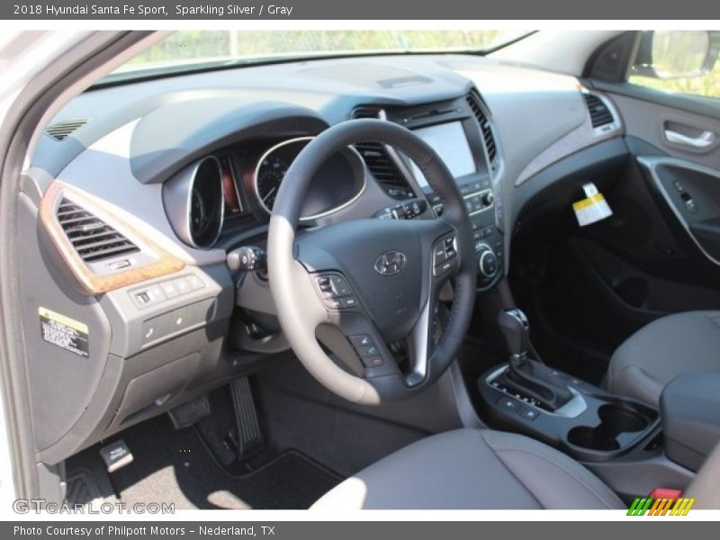 Sparkling Silver / Gray 2018 Hyundai Santa Fe Sport