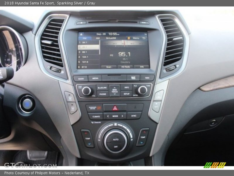 Sparkling Silver / Gray 2018 Hyundai Santa Fe Sport