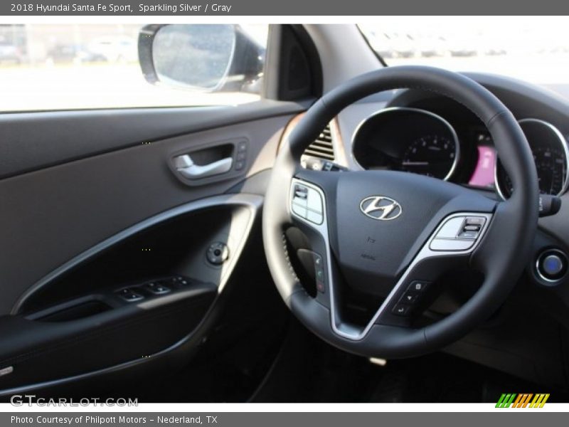 Sparkling Silver / Gray 2018 Hyundai Santa Fe Sport