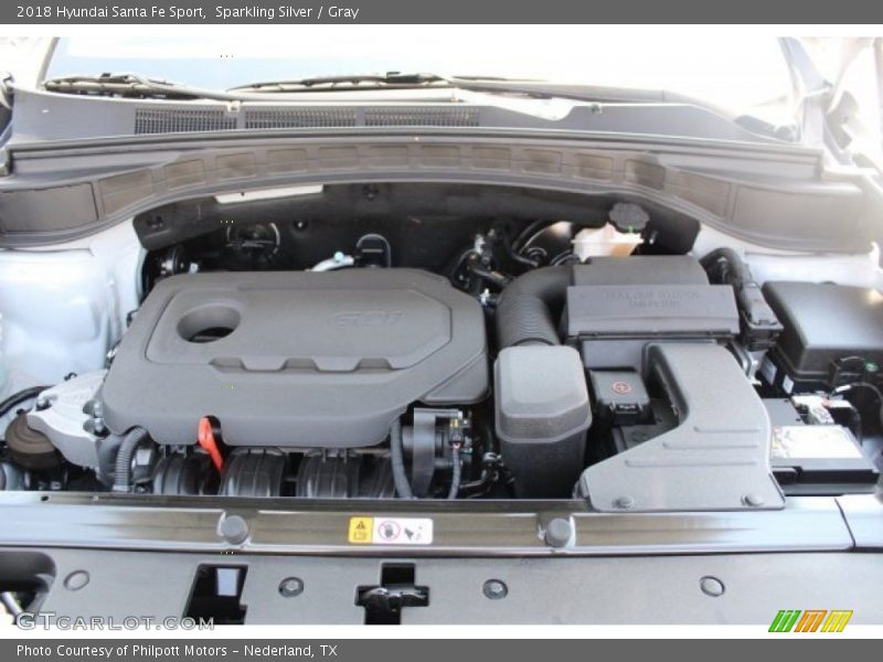 Sparkling Silver / Gray 2018 Hyundai Santa Fe Sport