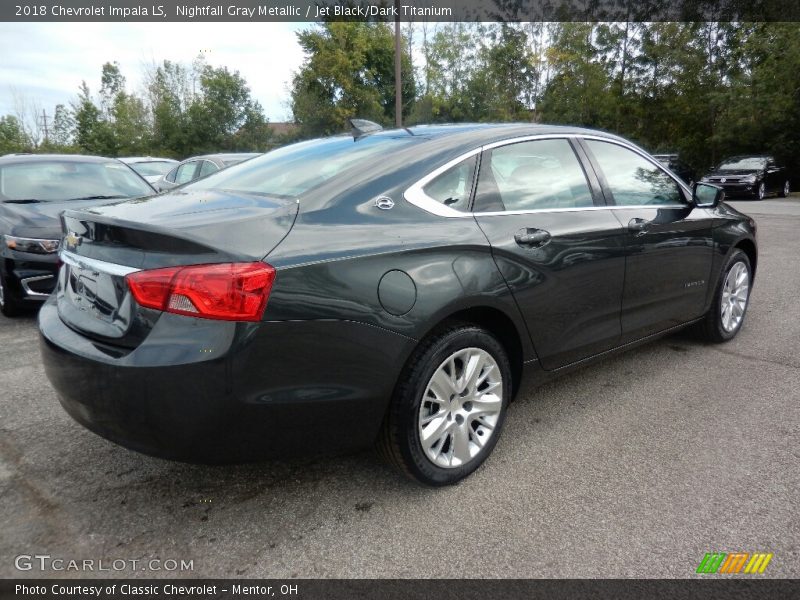 Nightfall Gray Metallic / Jet Black/Dark Titanium 2018 Chevrolet Impala LS