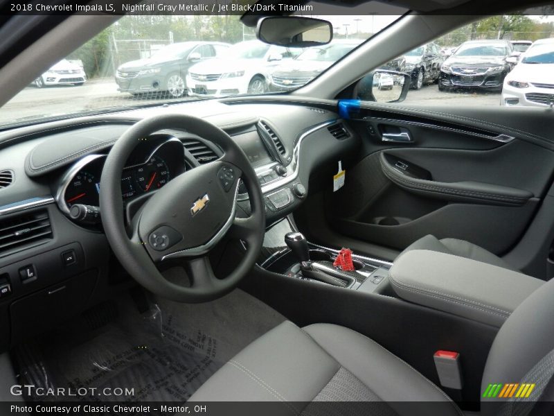 Nightfall Gray Metallic / Jet Black/Dark Titanium 2018 Chevrolet Impala LS