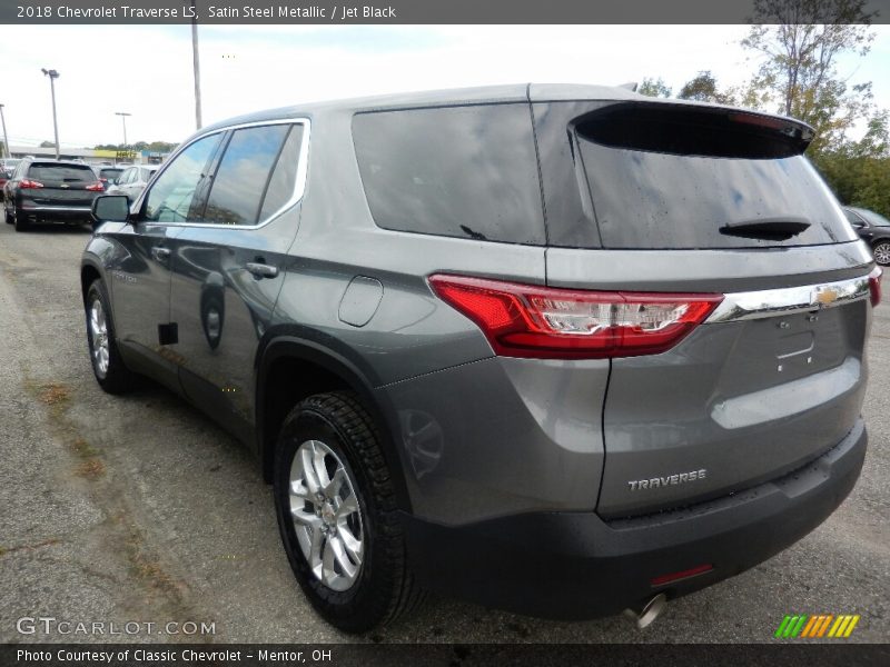 Satin Steel Metallic / Jet Black 2018 Chevrolet Traverse LS
