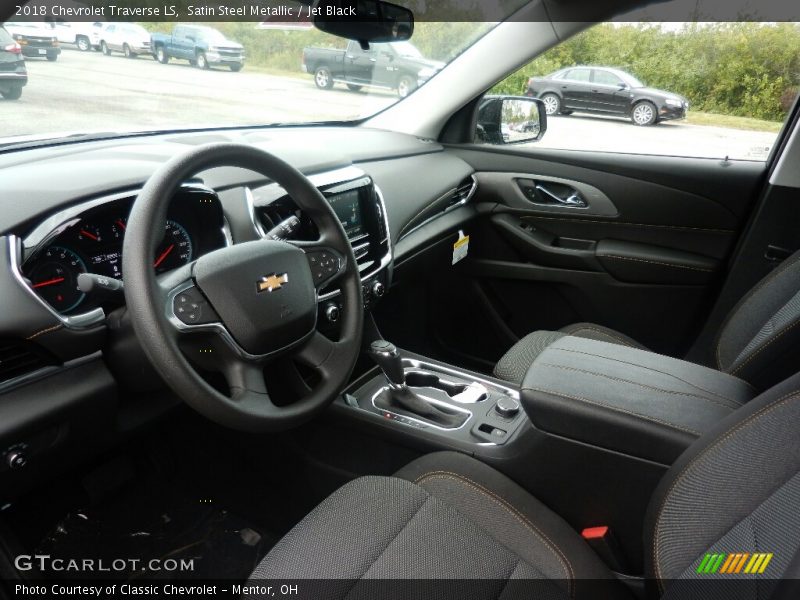 Satin Steel Metallic / Jet Black 2018 Chevrolet Traverse LS