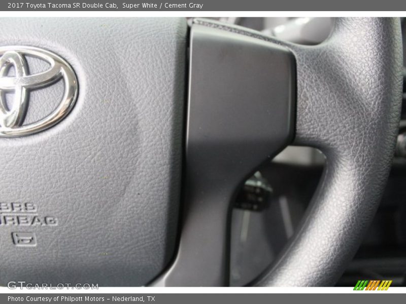 Super White / Cement Gray 2017 Toyota Tacoma SR Double Cab