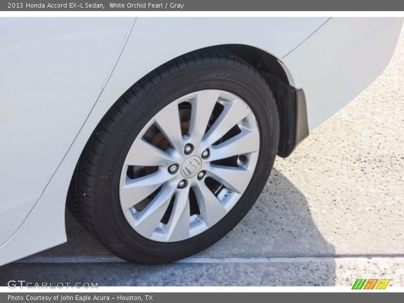 White Orchid Pearl / Gray 2013 Honda Accord EX-L Sedan