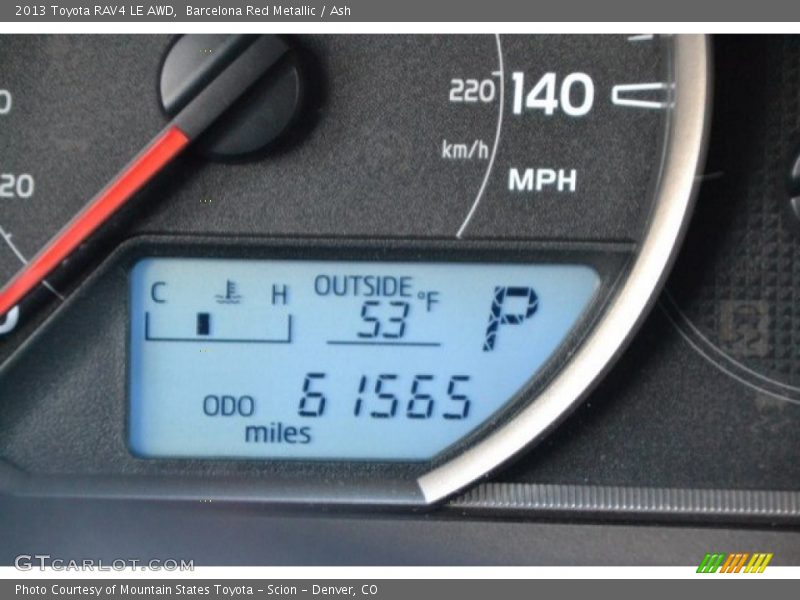 Barcelona Red Metallic / Ash 2013 Toyota RAV4 LE AWD