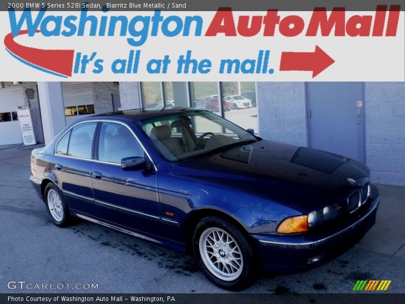 Biarritz Blue Metallic / Sand 2000 BMW 5 Series 528i Sedan