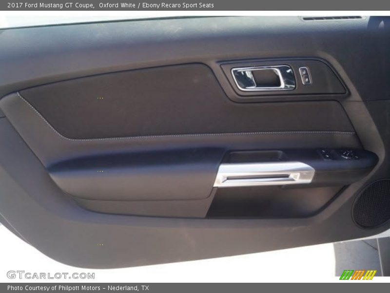 Oxford White / Ebony Recaro Sport Seats 2017 Ford Mustang GT Coupe