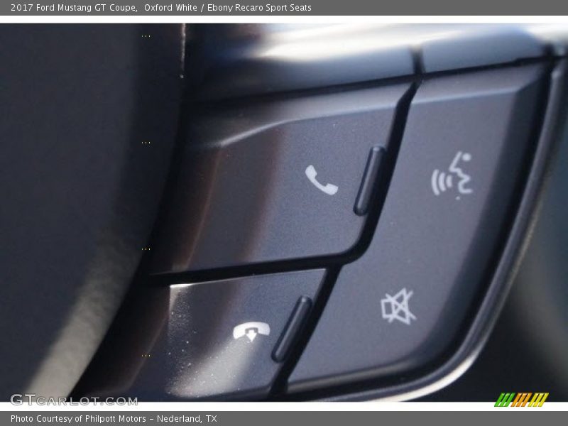 Oxford White / Ebony Recaro Sport Seats 2017 Ford Mustang GT Coupe