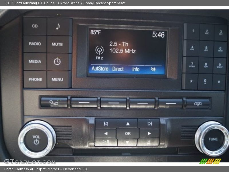 Oxford White / Ebony Recaro Sport Seats 2017 Ford Mustang GT Coupe