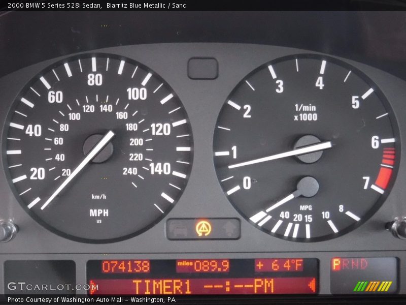 Biarritz Blue Metallic / Sand 2000 BMW 5 Series 528i Sedan