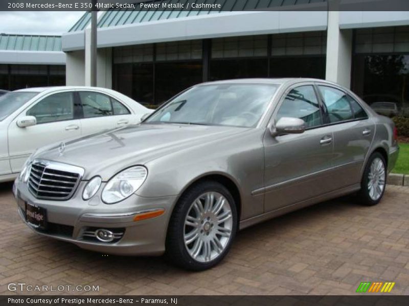 Pewter Metallic / Cashmere 2008 Mercedes-Benz E 350 4Matic Sedan