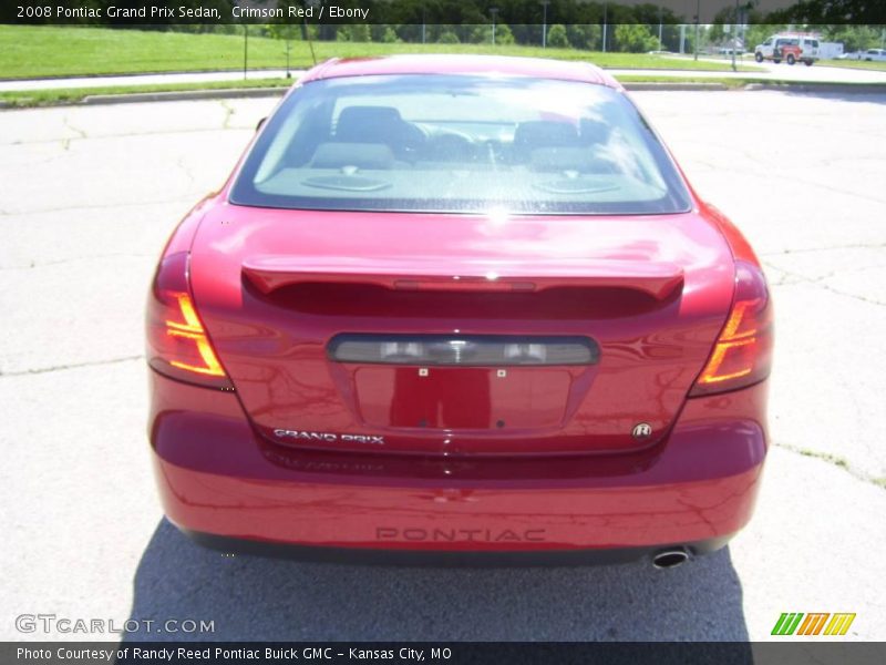 Crimson Red / Ebony 2008 Pontiac Grand Prix Sedan