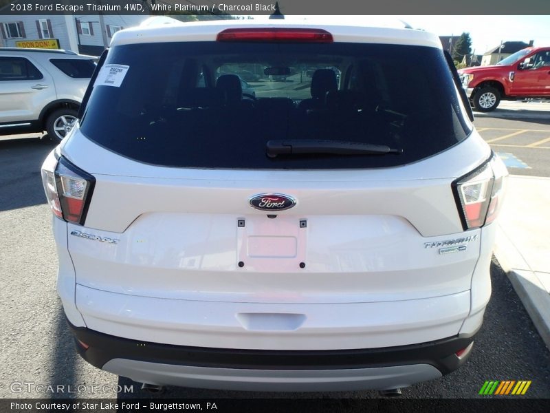 White Platinum / Charcoal Black 2018 Ford Escape Titanium 4WD