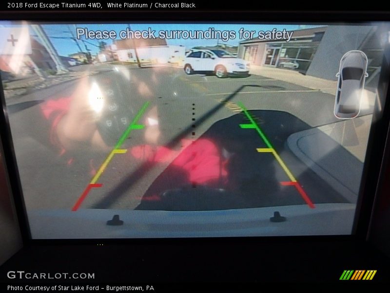 White Platinum / Charcoal Black 2018 Ford Escape Titanium 4WD