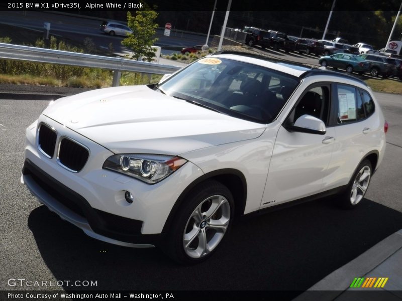 Alpine White / Black 2015 BMW X1 xDrive35i