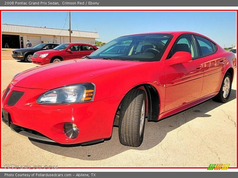 Crimson Red / Ebony 2008 Pontiac Grand Prix Sedan