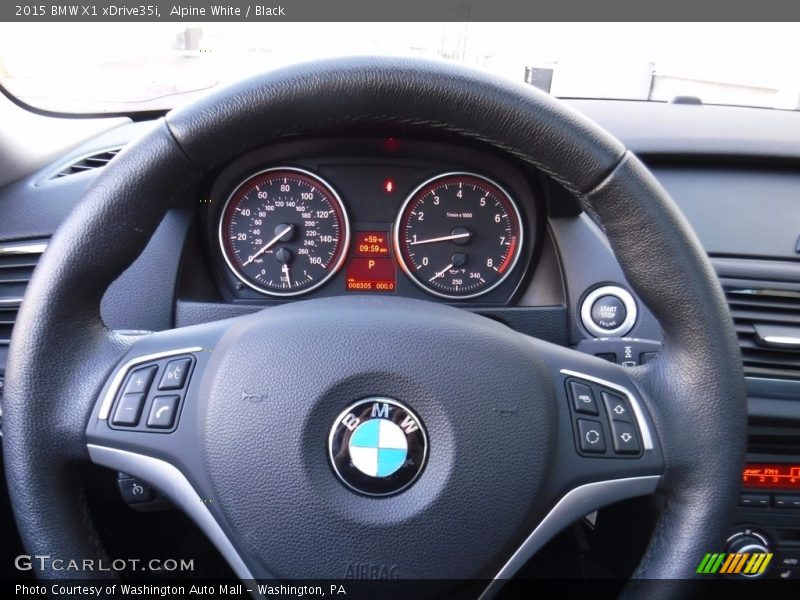 Alpine White / Black 2015 BMW X1 xDrive35i