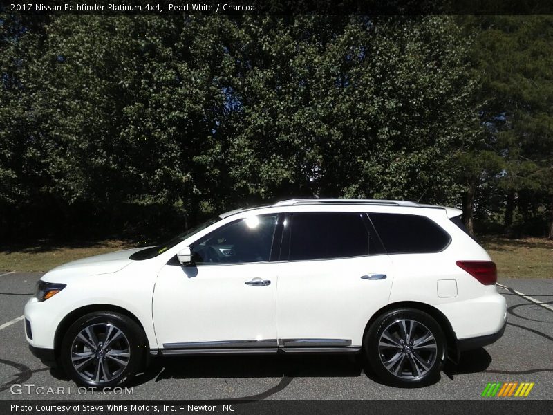 Pearl White / Charcoal 2017 Nissan Pathfinder Platinum 4x4