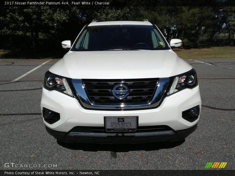 Pearl White / Charcoal 2017 Nissan Pathfinder Platinum 4x4