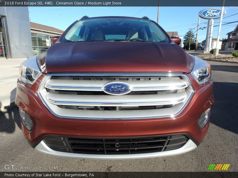 Cinnamon Glaze / Medium Light Stone 2018 Ford Escape SEL 4WD
