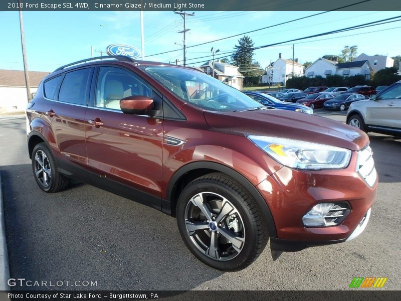 Cinnamon Glaze / Medium Light Stone 2018 Ford Escape SEL 4WD