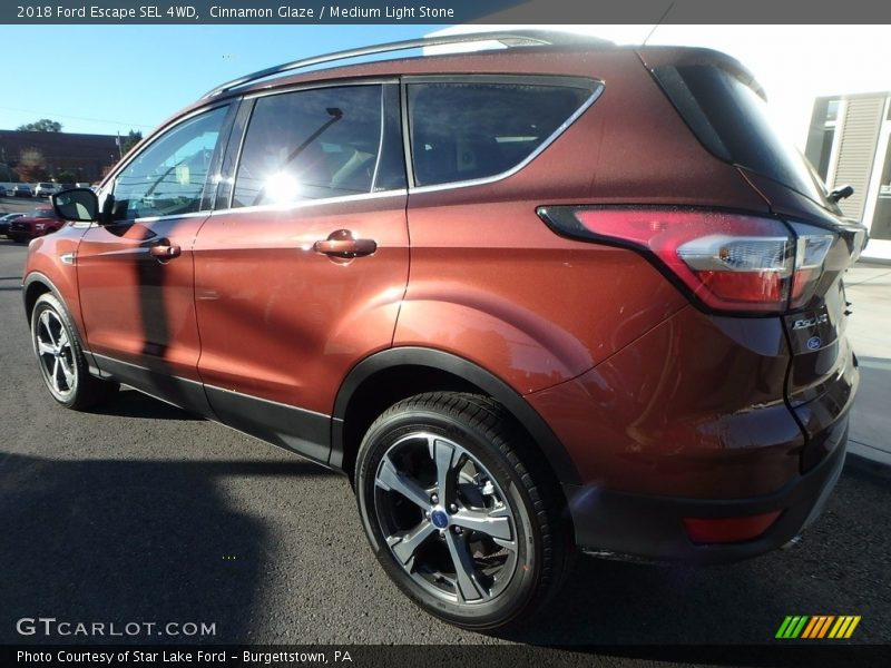 Cinnamon Glaze / Medium Light Stone 2018 Ford Escape SEL 4WD