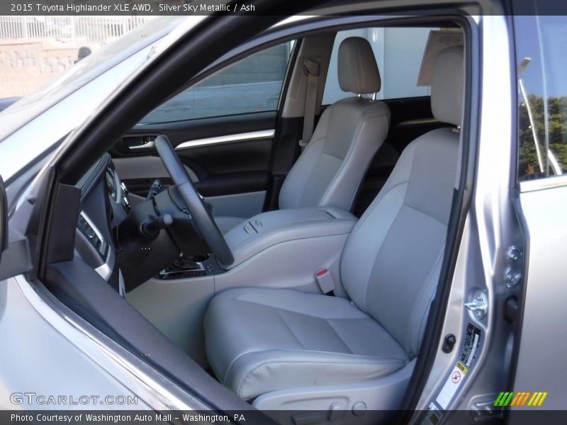 Silver Sky Metallic / Ash 2015 Toyota Highlander XLE AWD