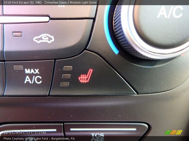 Cinnamon Glaze / Medium Light Stone 2018 Ford Escape SEL 4WD
